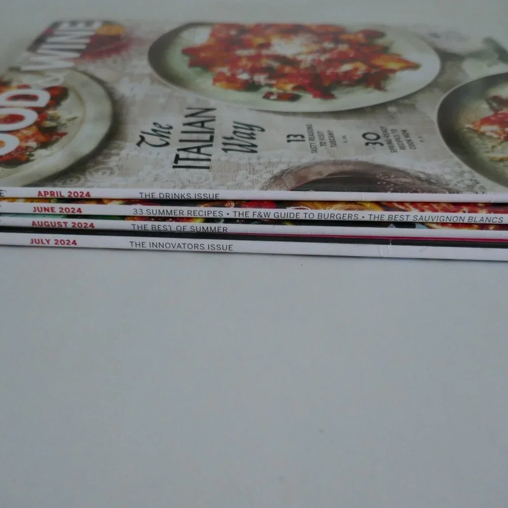 Food and Wine summer culinary inspiration 4 magazine pack